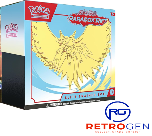 Pokemon TCG: SV04 Scarlet & Violet Paradox Rift ETB Elite Trainer Box - Roaring Moon (Standard Edition)