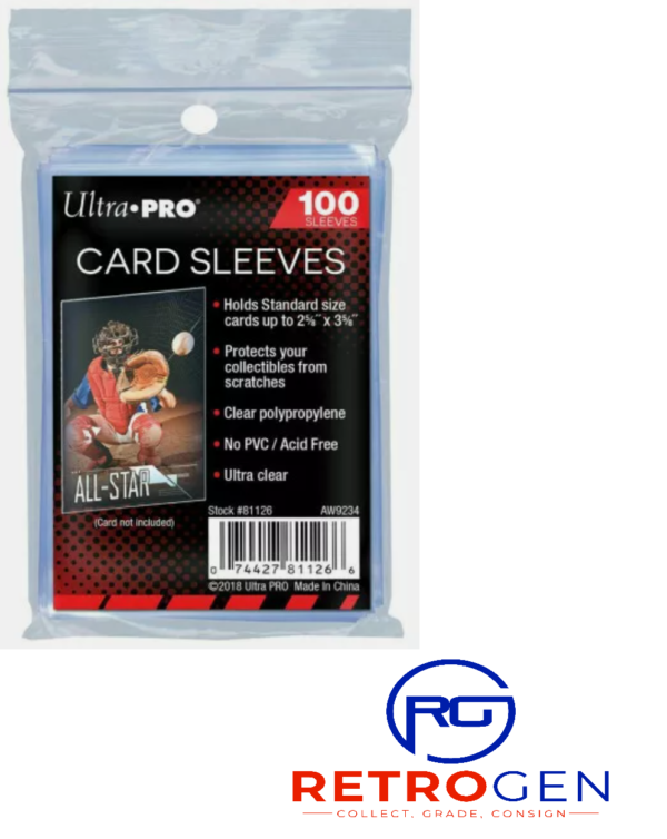 Ultra Pro Regular Standard Card Penny Sleeves (100 Pcs) x4 Packets 2 5/8 x 3 5/8