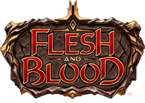 Flesh and Blood logo white BG